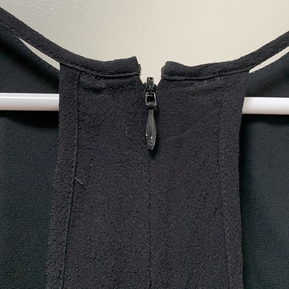 Rebecca Taylor Metallic Grey Kaleidescope Mini Dress Size 2 Navy Racerback Silk - Picture 7 of 8